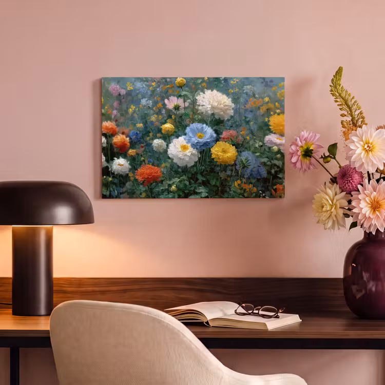 Canvas schilderij - Close-up - Veld - Bloemen - Kleurrijk — 4