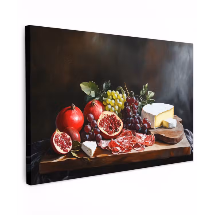 Canvas schilderij - Borrelplank - Stilleven - Vintage — 1
