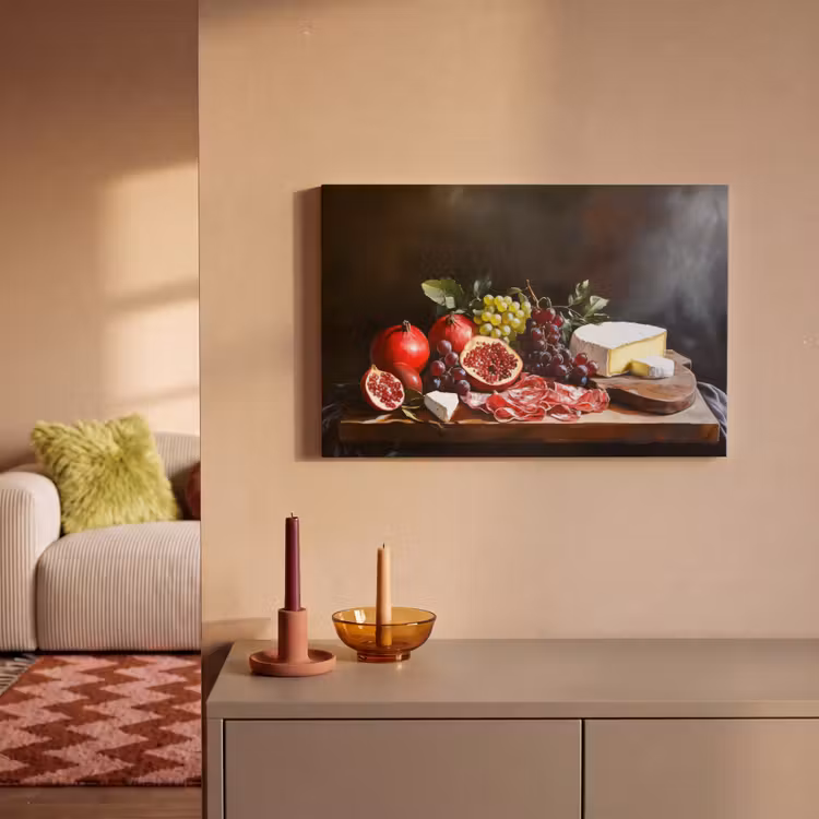 Canvas schilderij - Borrelplank - Stilleven - Vintage — 2