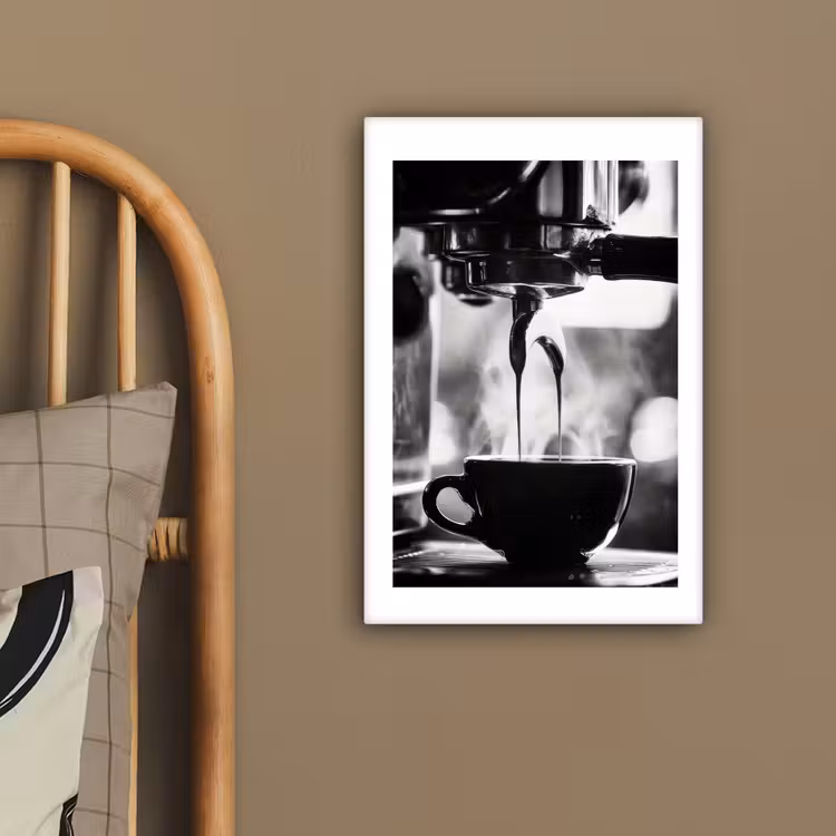 Canvas schilderij - Coffee - Espresso - Koffiemachine - Kop — 3