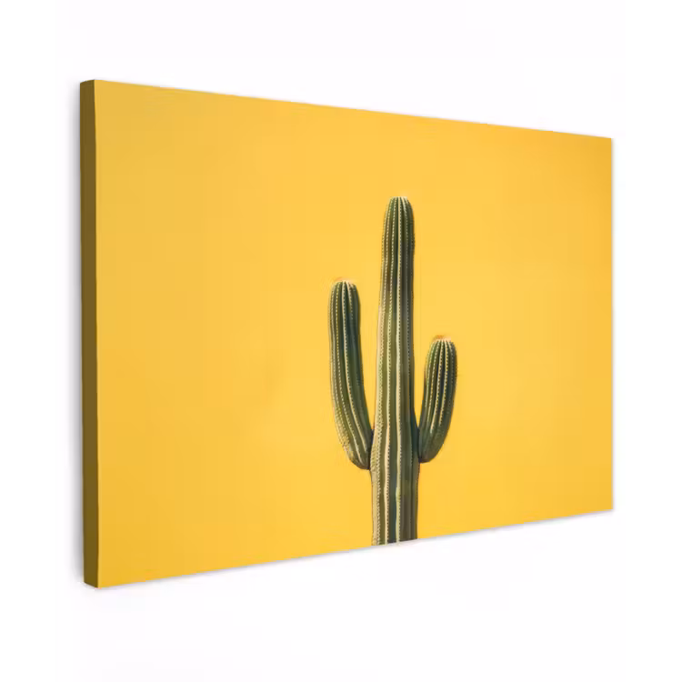Canvas schilderij - Cactus - Groen - Minimalistisch — 1