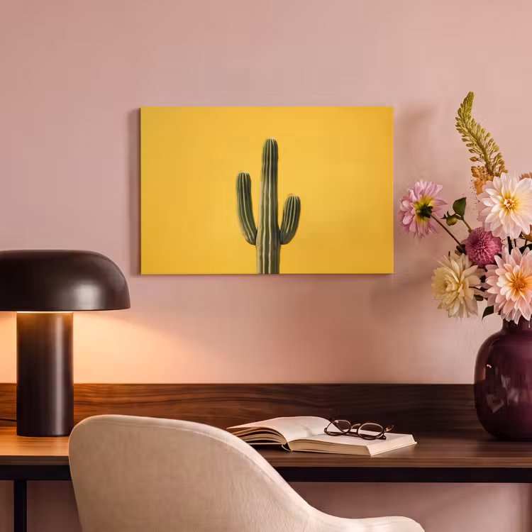 Canvas schilderij - Cactus - Groen - Minimalistisch — 4