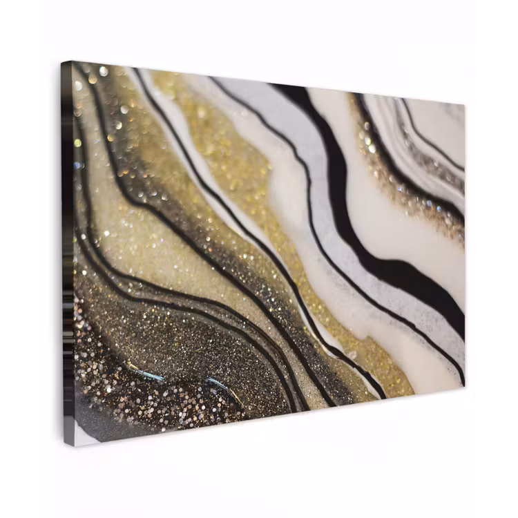 Canvas schilderij - Edelsteen - Abstract - Marmer - Natuur — 1