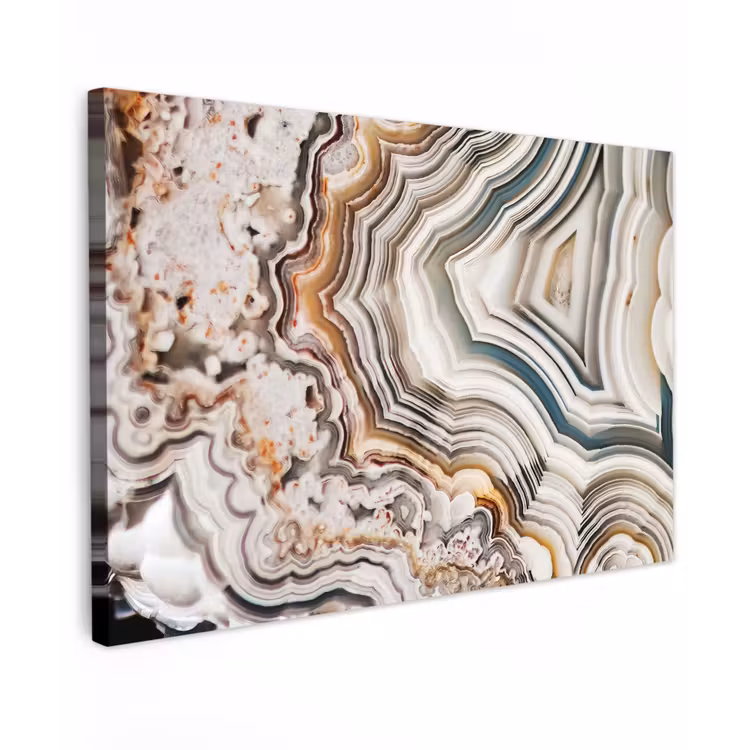Canvas schilderij - Edelsteen - Marmer - Natuur - Abstract — 1