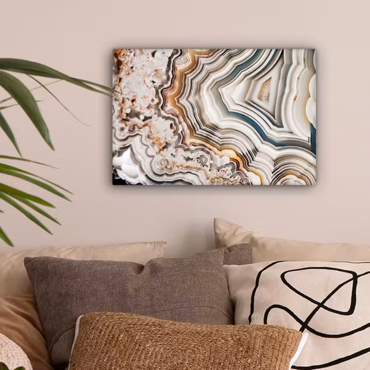 Canvas schilderij - Edelsteen - Marmer - Natuur - Abstract — 2