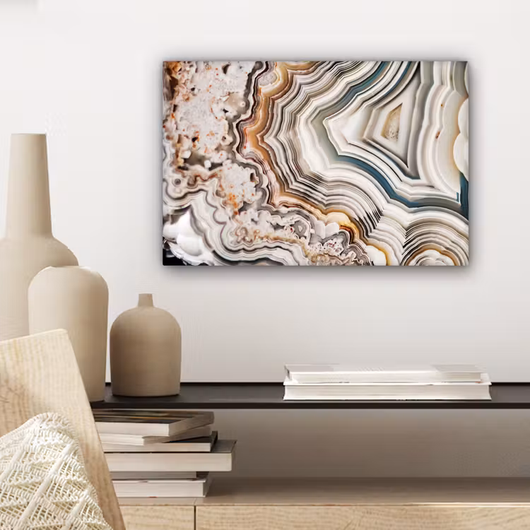 Canvas schilderij - Edelsteen - Marmer - Natuur - Abstract — 5