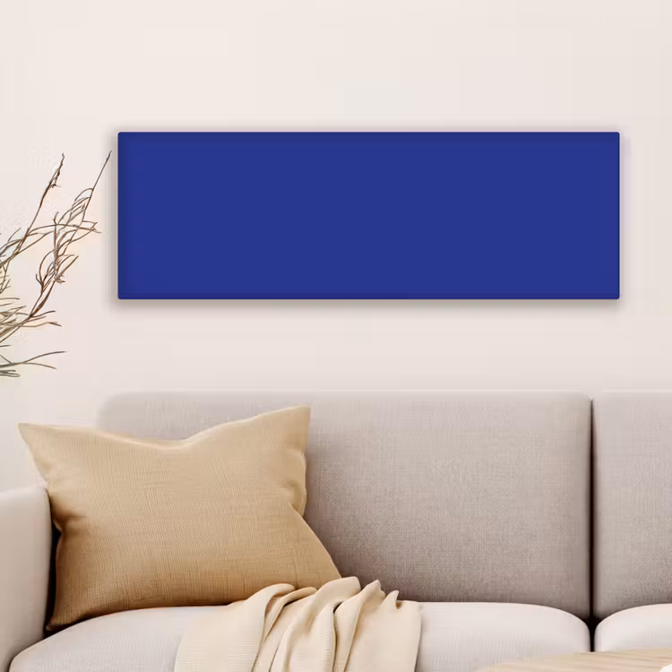 Canvas schilderij - Blauw - Effen kleur - Donkerblauw — 6
