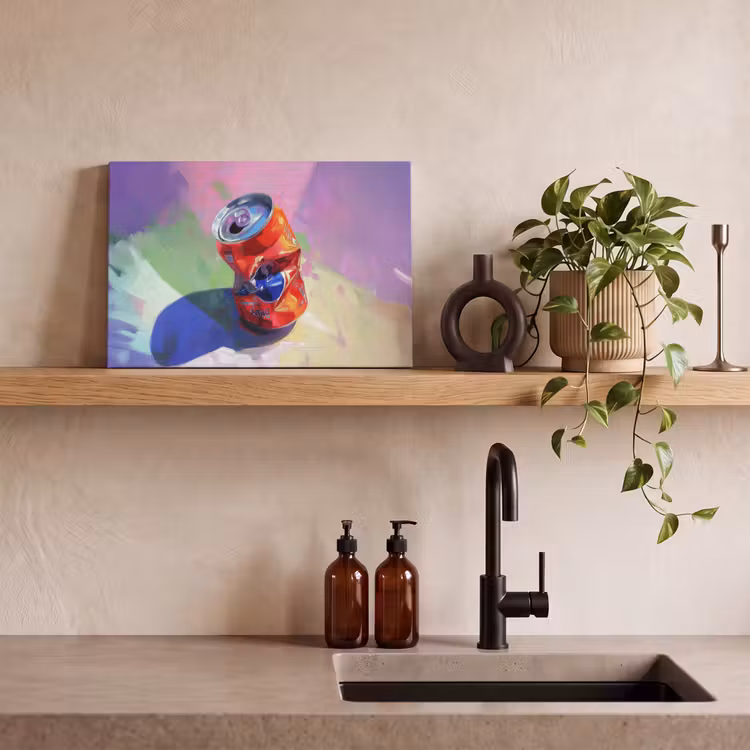 Canvas schilderij - Frisdrank - Blik - Paars — 3