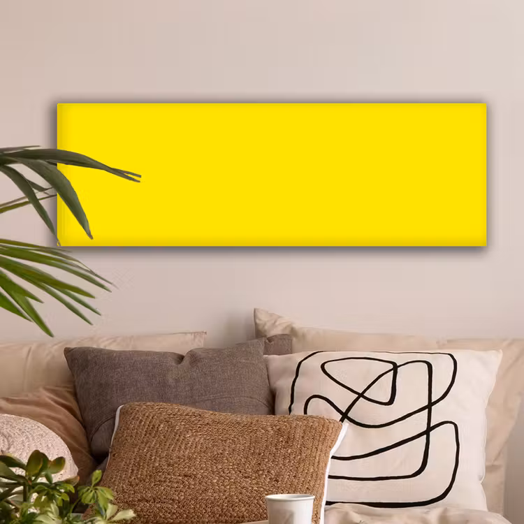 Canvas schilderij - Geel - Citroen - Neon - Kleuren — 2
