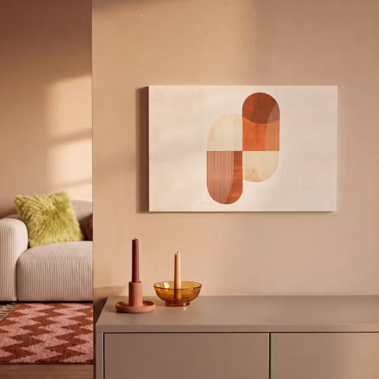 Canvas schilderij - Bogen - Beige - Vormen — 2