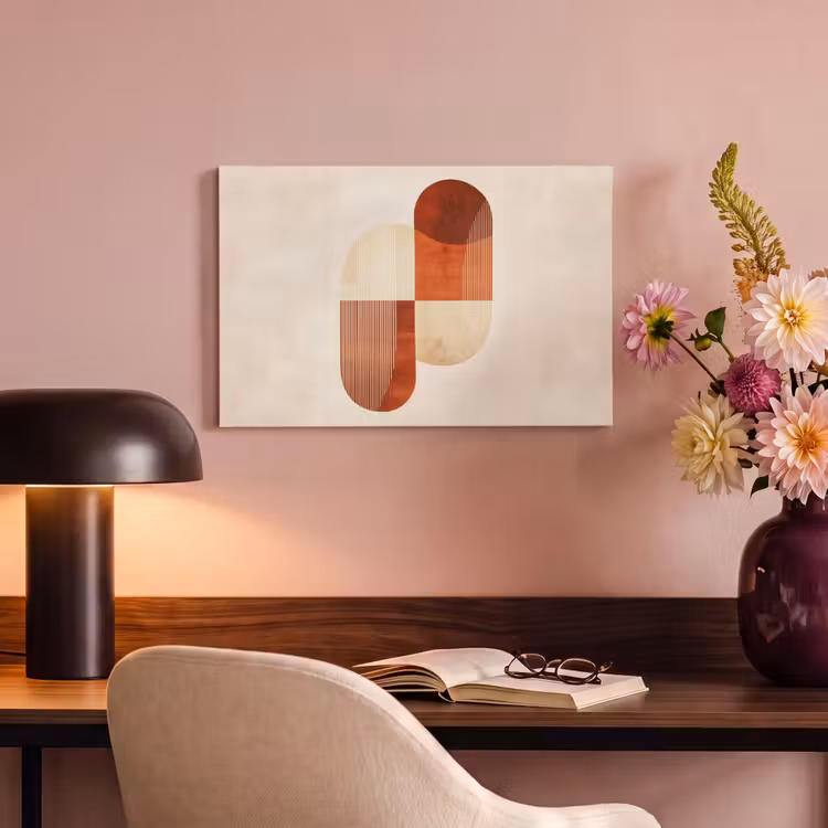 Canvas schilderij - Bogen - Beige - Vormen — 4