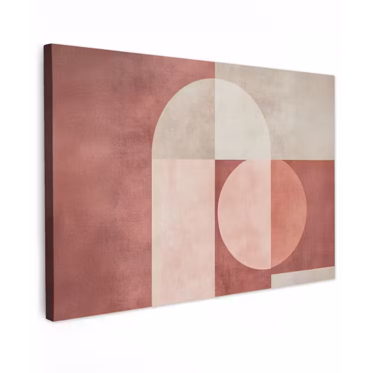 Canvas schilderij - Figuren - Abstract - Roze — 1