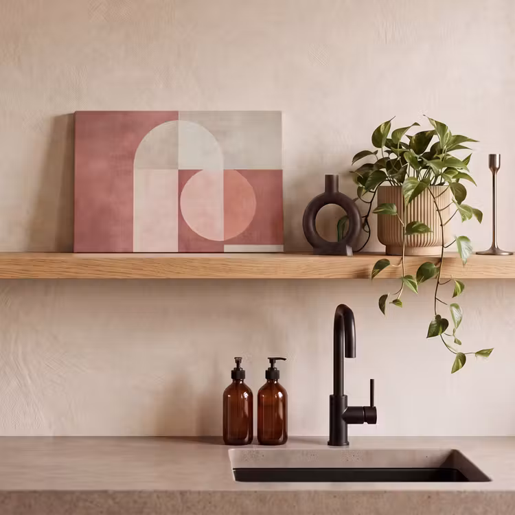 Canvas schilderij - Figuren - Abstract - Roze — 3