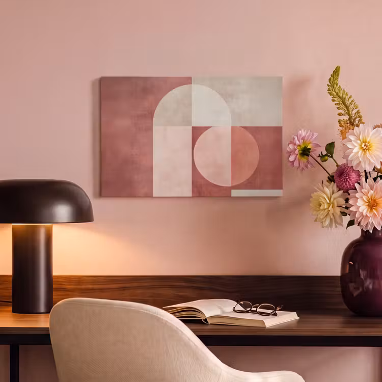 Canvas schilderij - Figuren - Abstract - Roze — 4