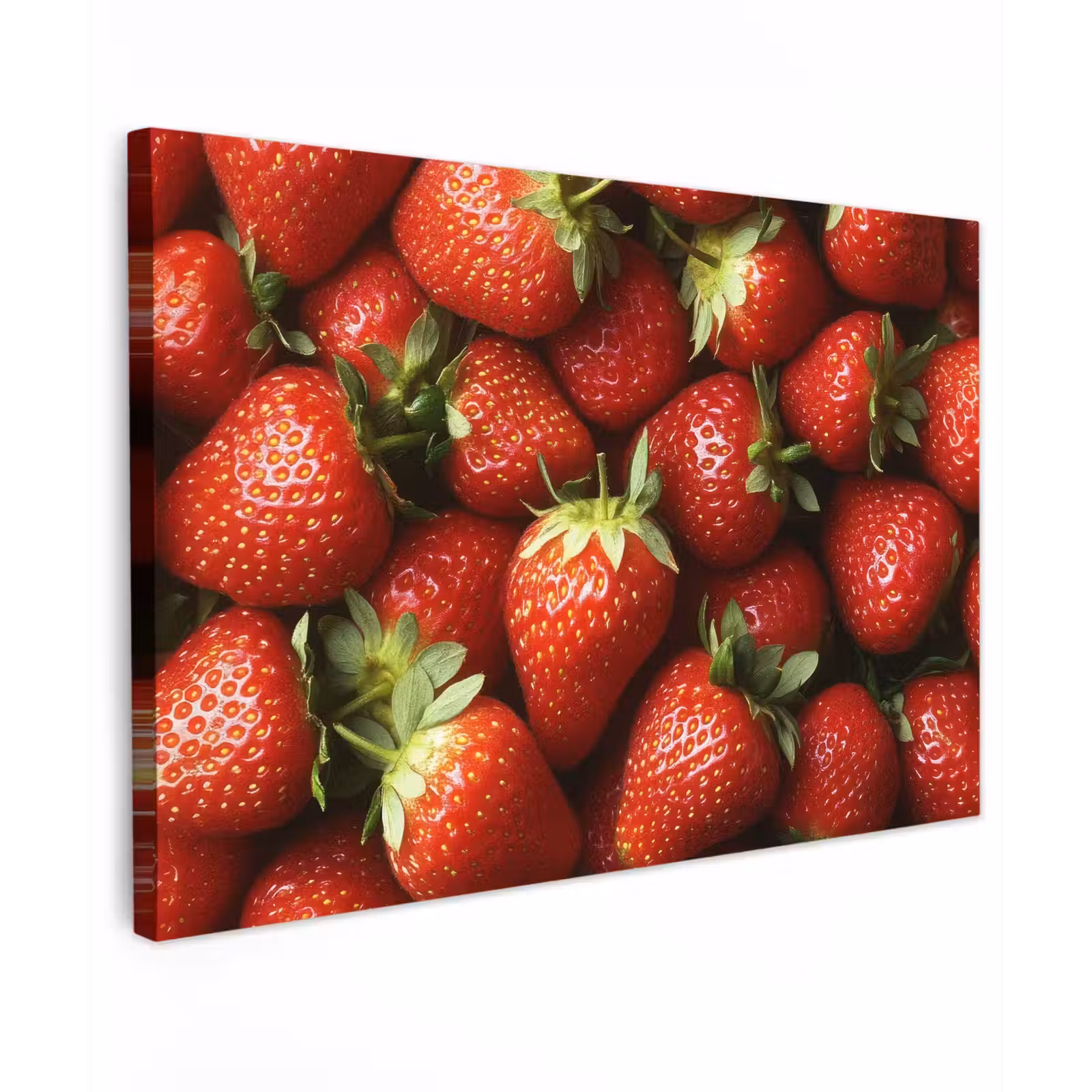 Canvas schilderij - Aardbei - Fruit - Rood — 1