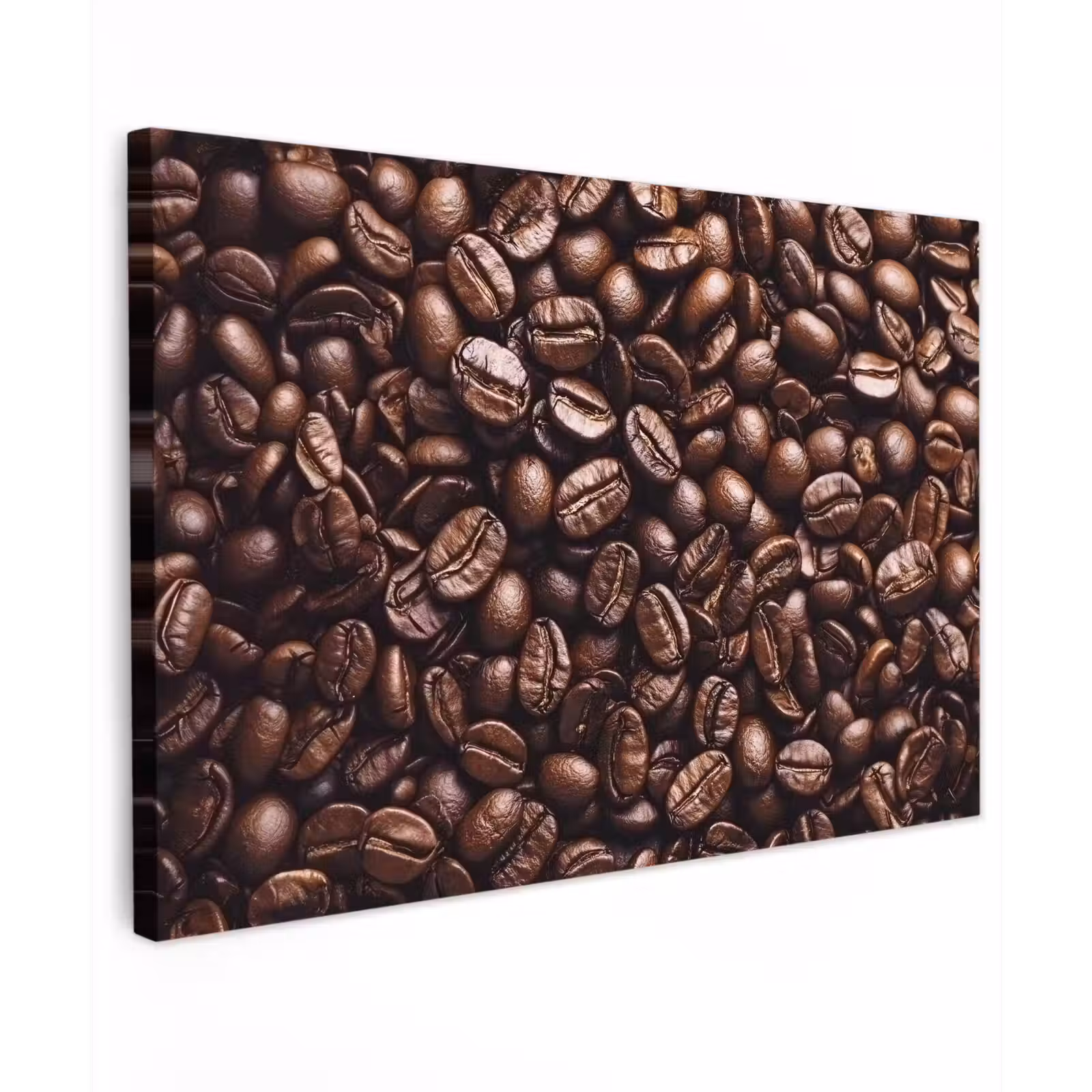 Canvas schilderij - Bonen - Close-up - Donkerbruin — 1