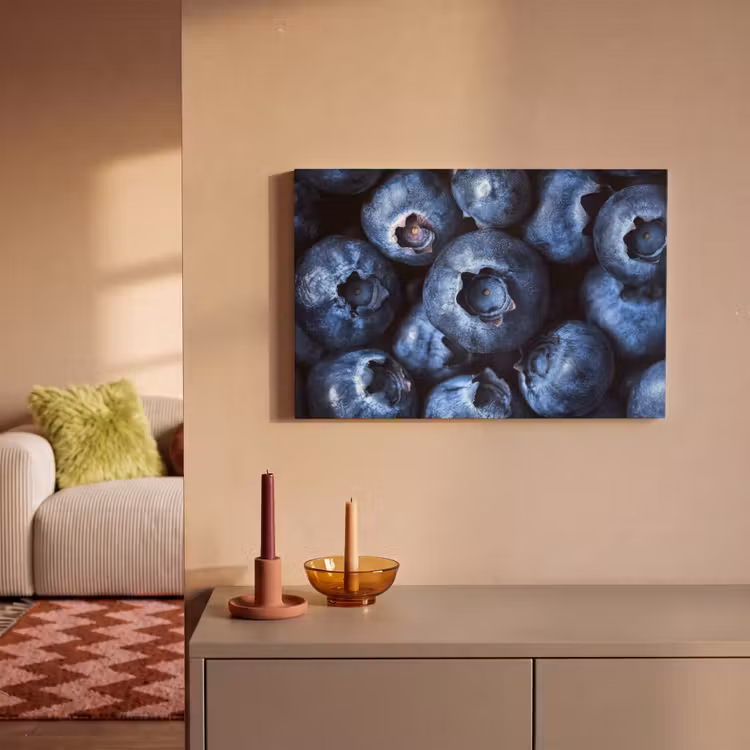 Canvas schilderij - Bessen - Blauw - Fruit — 2