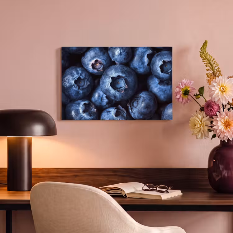 Canvas schilderij - Bessen - Blauw - Fruit — 4