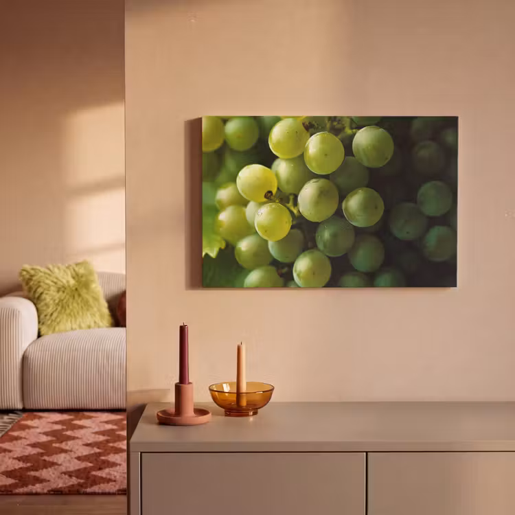 Canvas schilderij - Druiven - Tros - Groen — 2