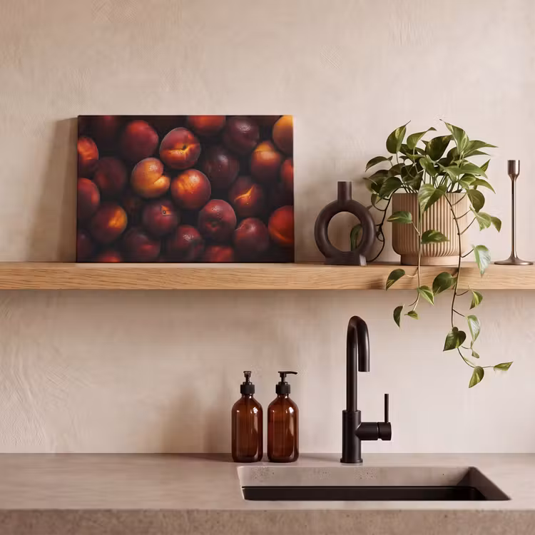 Canvas schilderij - Fruit - Close up - Nectarines — 3