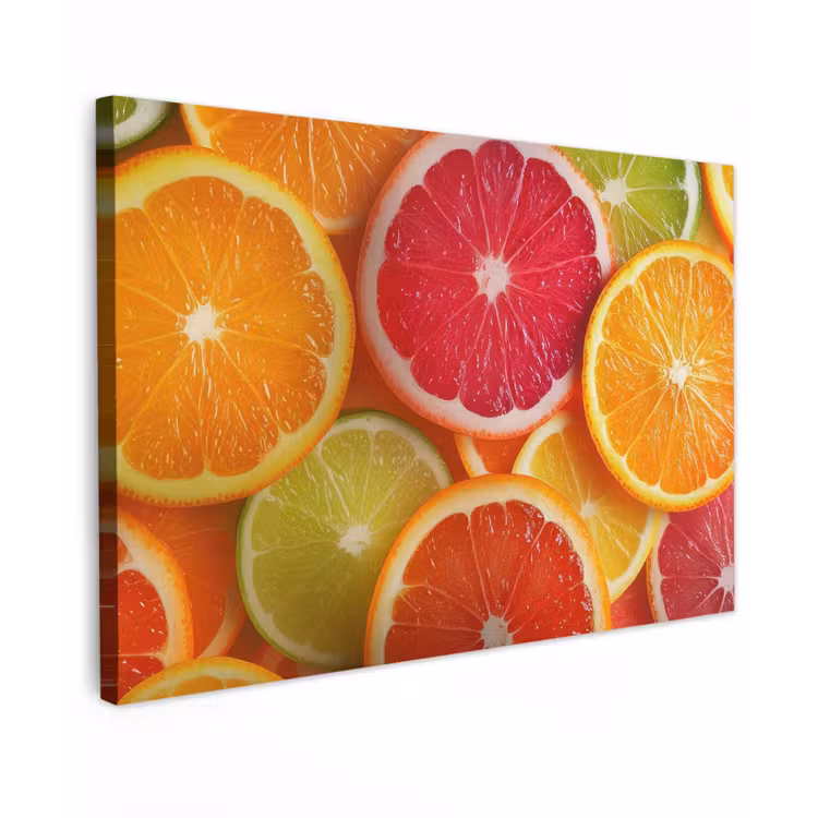 Canvas schilderij - Fruit - Kleurrijk - Close up — 1