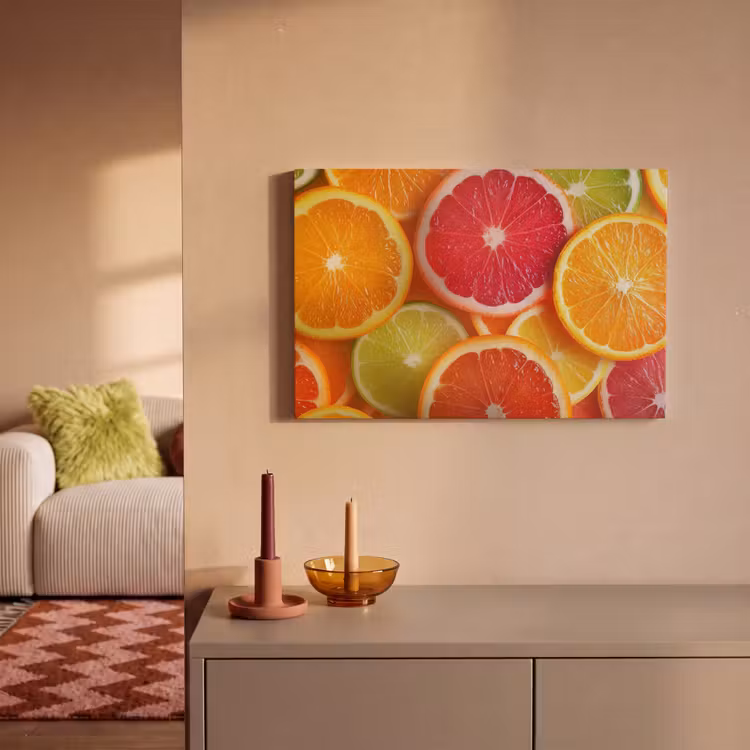 Canvas schilderij - Fruit - Kleurrijk - Close up — 2