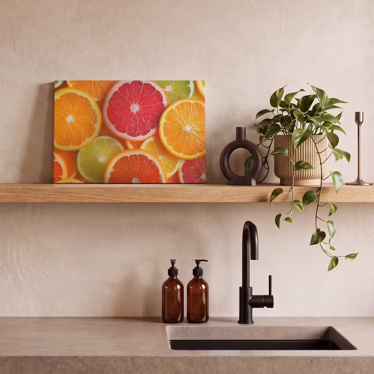 Canvas schilderij - Fruit - Kleurrijk - Close up — 3