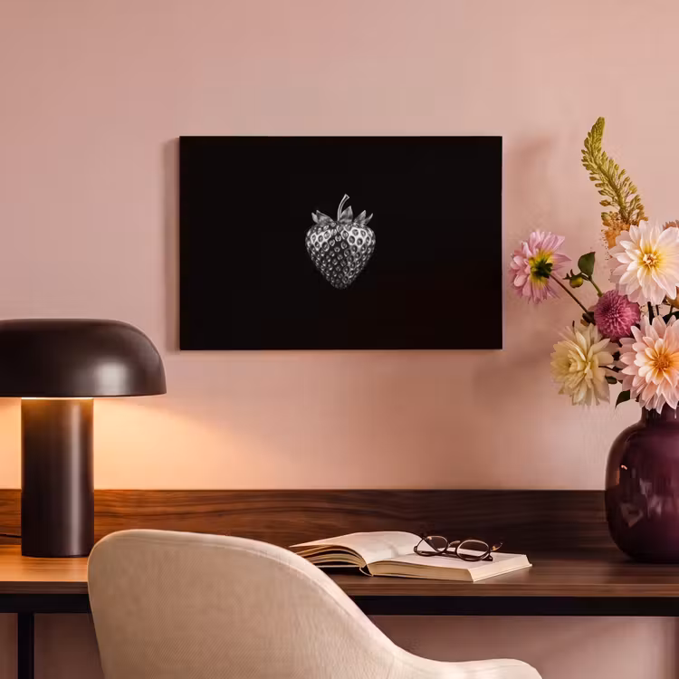 Canvas schilderij - Aardbei - Zaadstructuur - Realistisch — 4