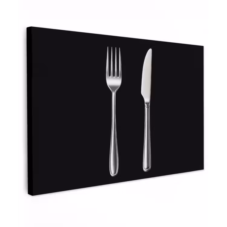 Canvas schilderij - Bestek - Klassiek - Elegant — 1