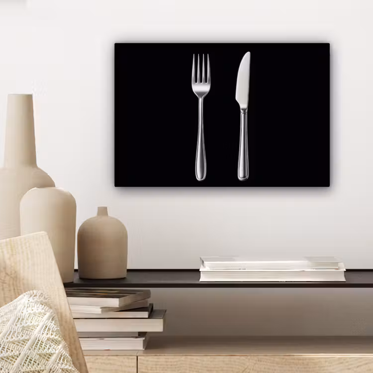Canvas schilderij - Bestek - Klassiek - Elegant — 5