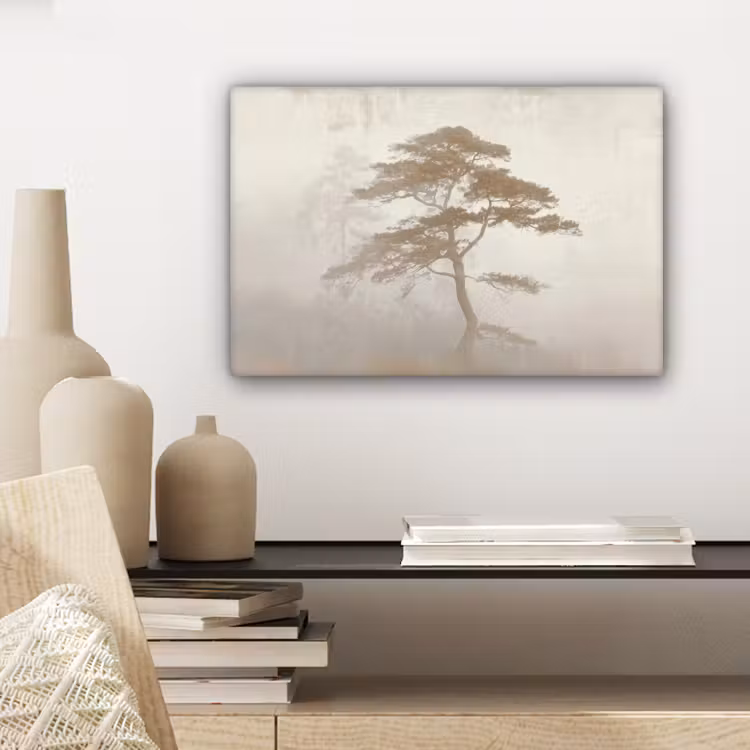 Canvas schilderij - Boom - Oosterse stijl - Landschap — 5