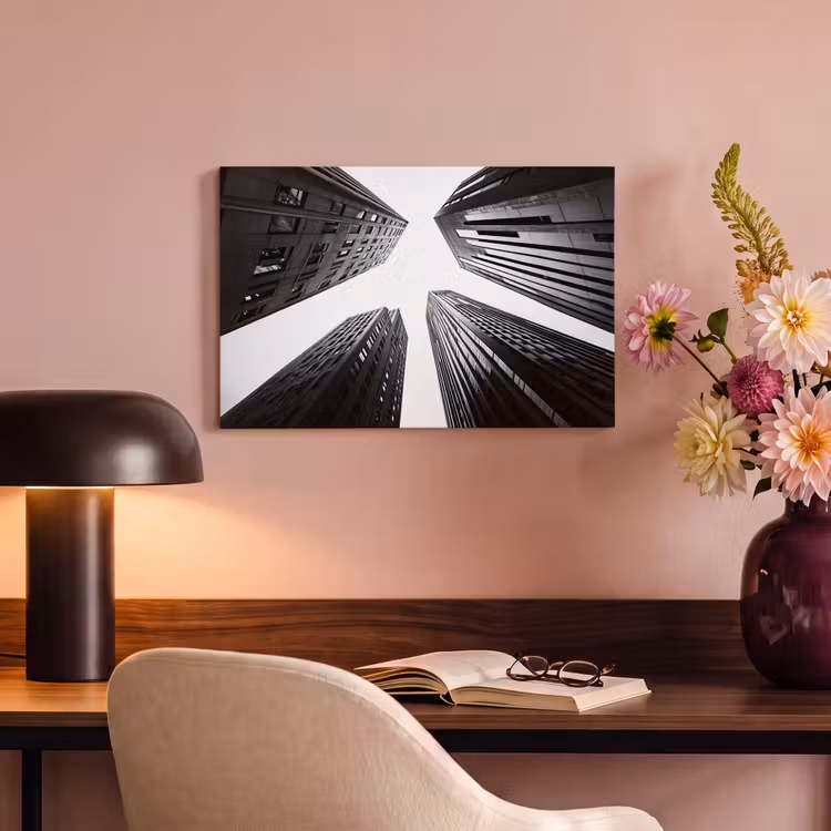 Canvas schilderij - Gebouwen - Lucht - Zwart — 4