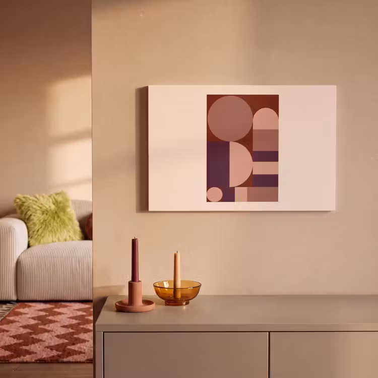 Canvas schilderij - Geometrisch - Cirkels - Rood — 2