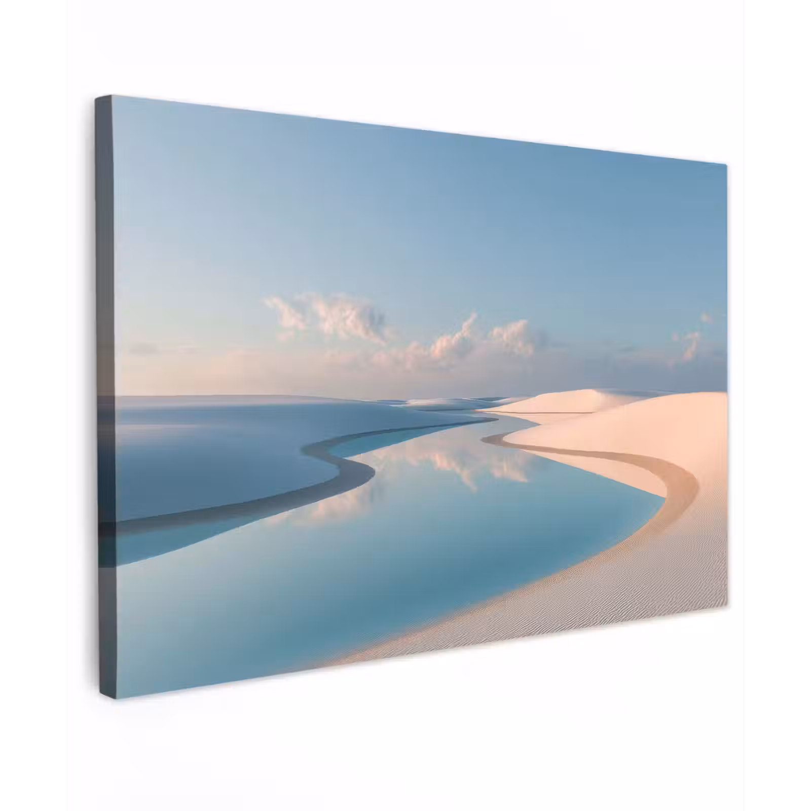 Canvas schilderij - Duinen - Waterplas - Oneindige rust — 1