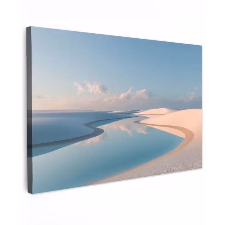 Canvas schilderij - Duinen - Waterplas - Oneindige rust — 1