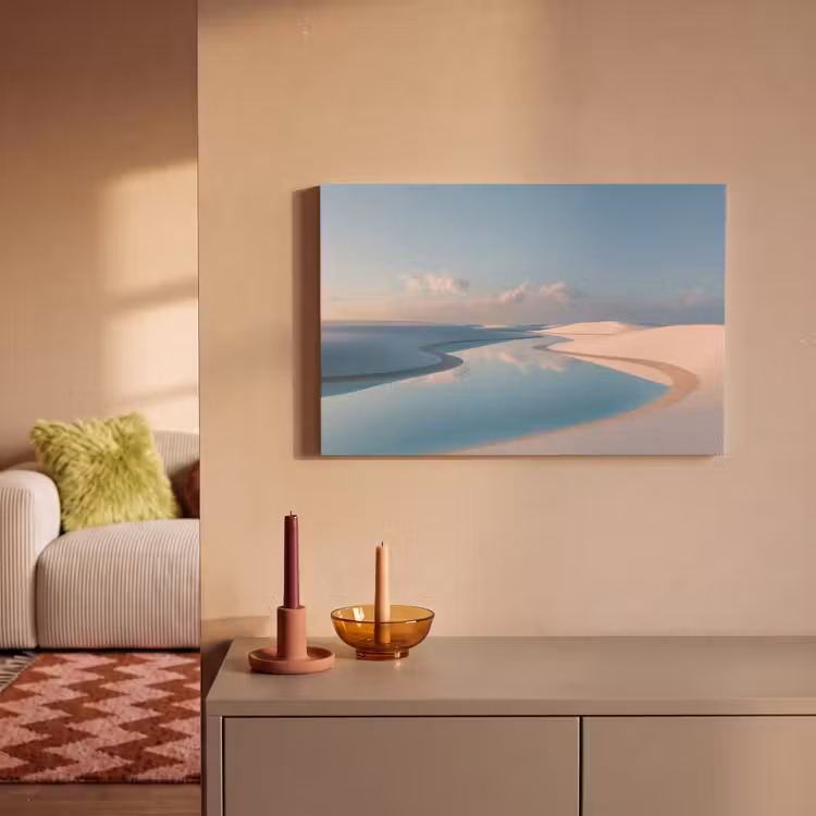 Canvas schilderij - Duinen - Waterplas - Oneindige rust — 2