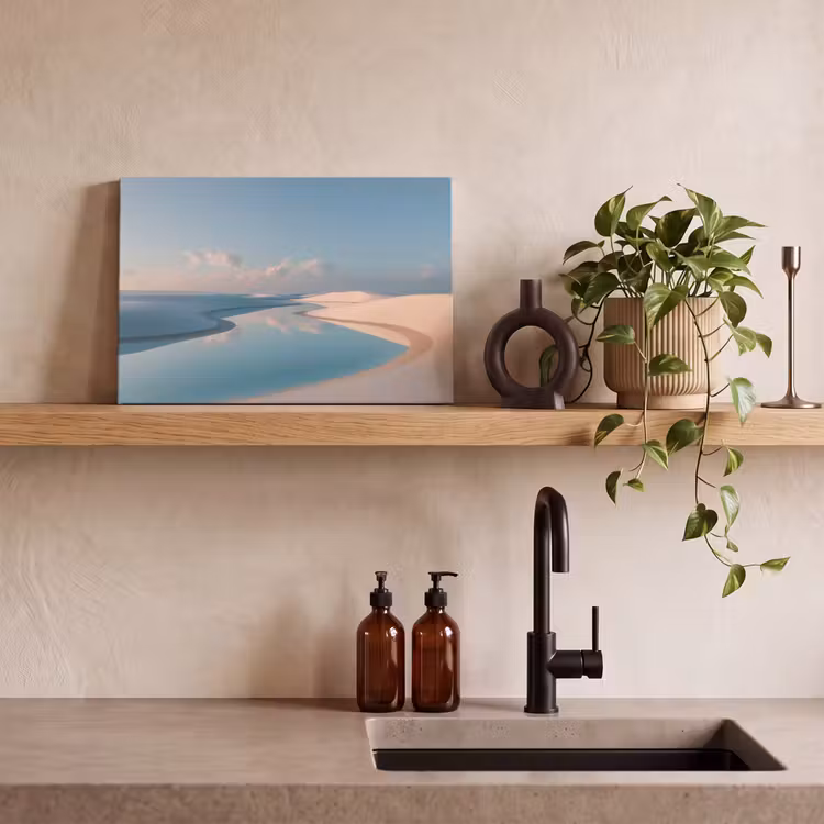 Canvas schilderij - Duinen - Waterplas - Oneindige rust — 3