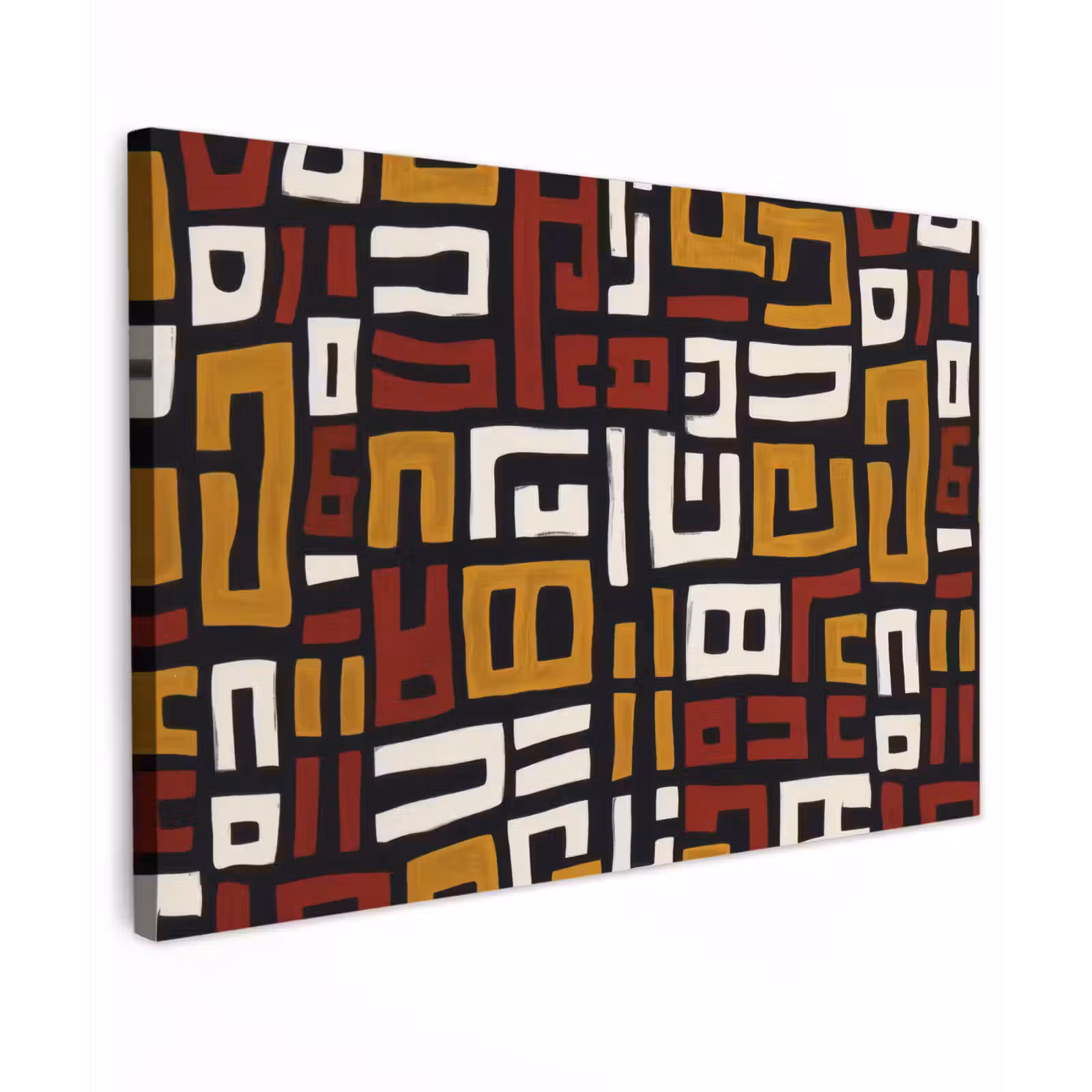 Canvas schilderij - Abstract - Patroon - Rood — 1