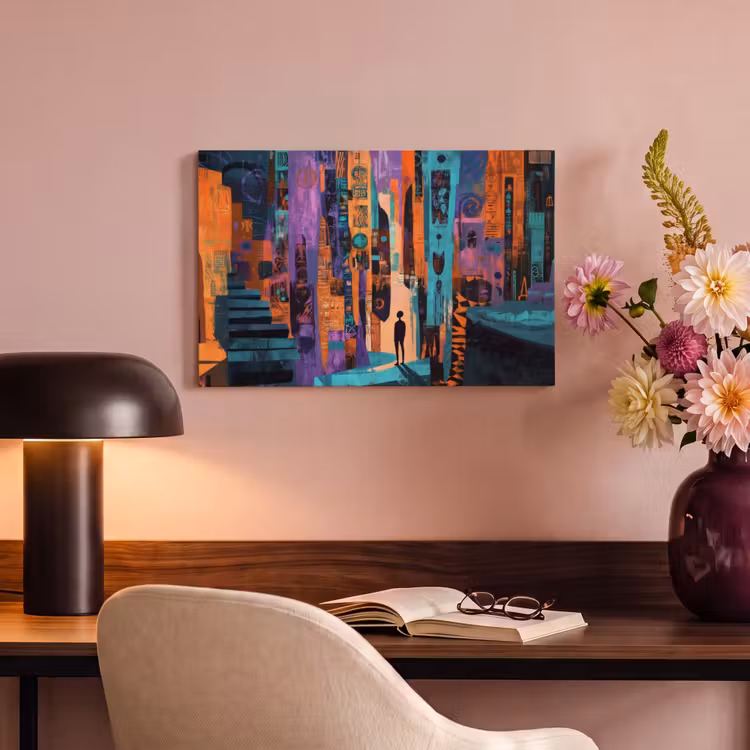 Canvas schilderij - Abstract - Figuren - Kleurrijk — 4