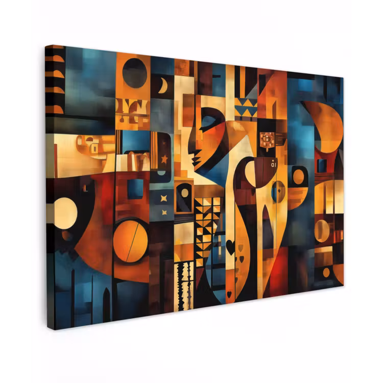 Canvas schilderij - Figuren - Abstract - Symbolen — 1