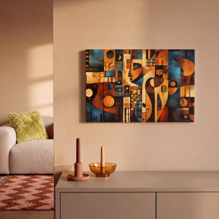 Canvas schilderij - Figuren - Abstract - Symbolen — 2
