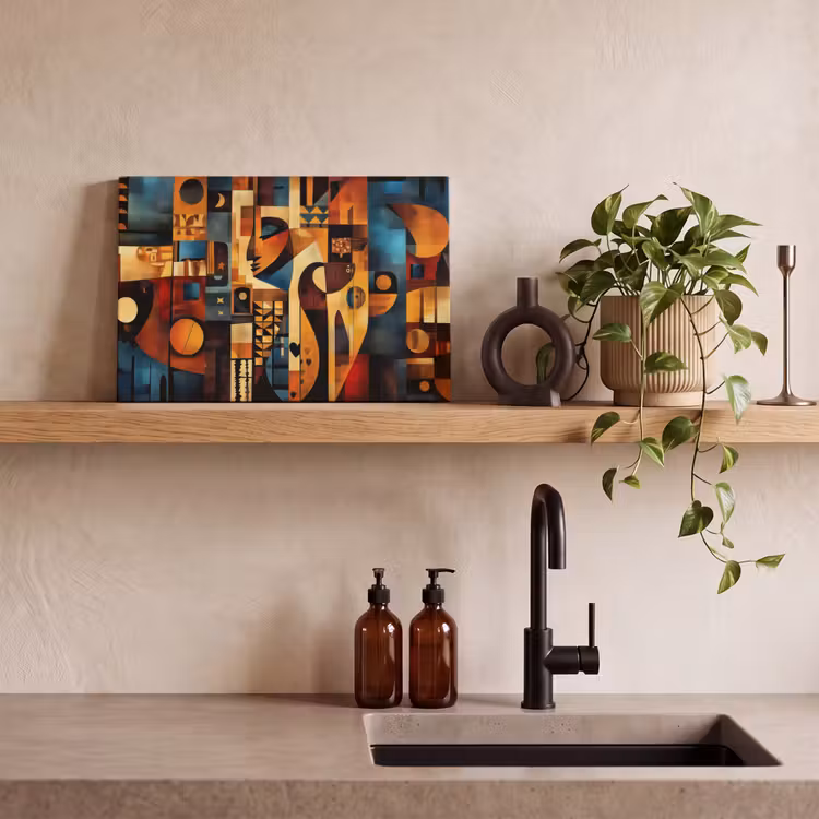 Canvas schilderij - Figuren - Abstract - Symbolen — 3