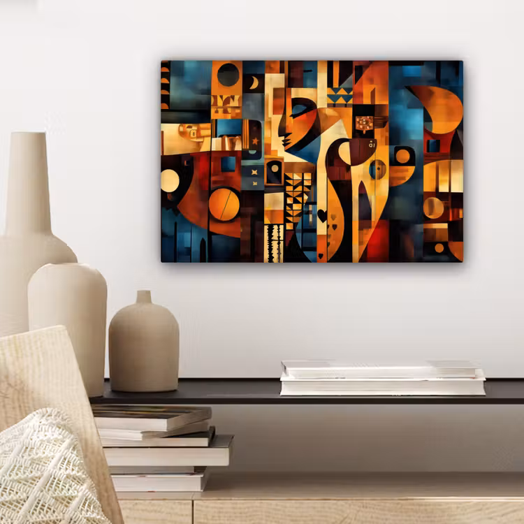 Canvas schilderij - Figuren - Abstract - Symbolen — 5