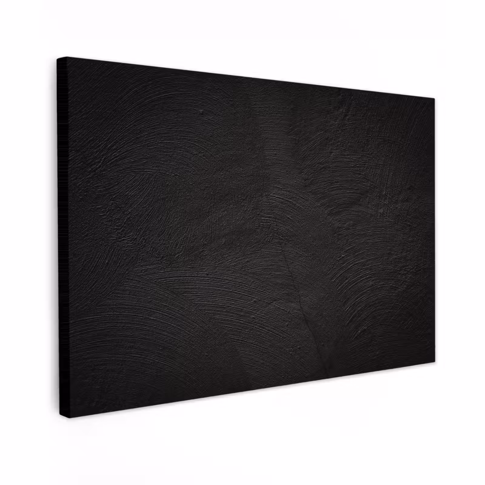 Canvas schilderij - Beton print - Industrieel - Zwart — 1