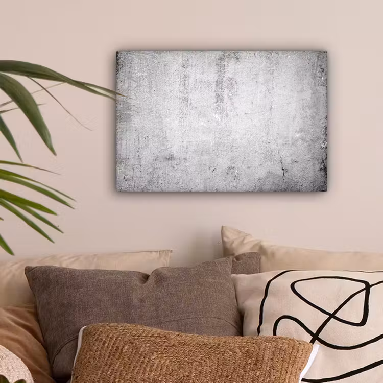 Canvas schilderij - Beton - Grijs - Patroon - Vintage - Industrieel — 2