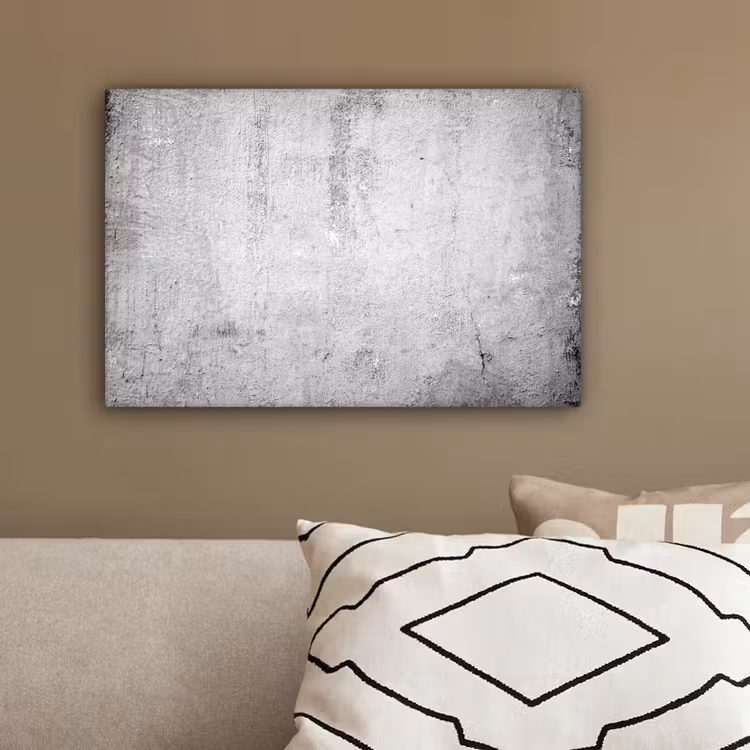 Canvas schilderij - Beton - Grijs - Patroon - Vintage - Industrieel — 3