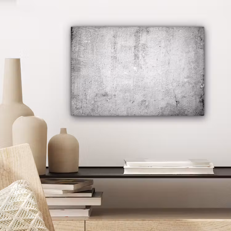 Canvas schilderij - Beton - Grijs - Patroon - Vintage - Industrieel — 5