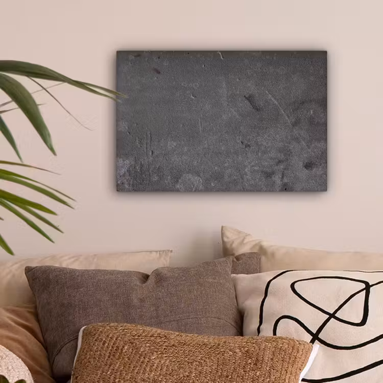 Canvas schilderij - Beton - Grijs - Lijn - Vormen — 2