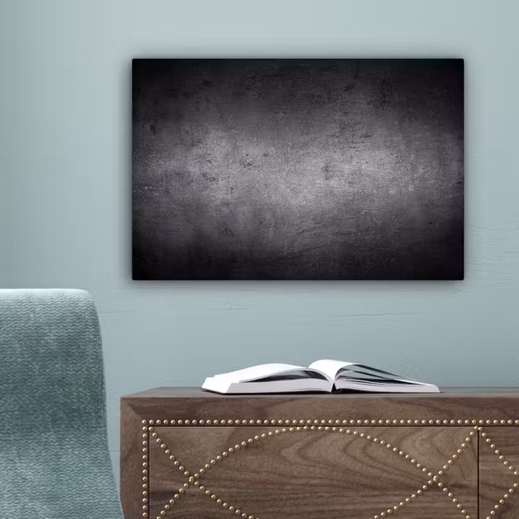 Canvas schilderij - Beton - Grijs - Retro - Cement - Textuur — 4