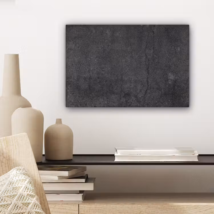 Canvas schilderij - Beton - Zwart - Grijs - Rustiek - Industrieel — 5